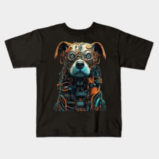 Industrial Punk Dogs by Liza Kraft 9.0 Kids T-Shirt